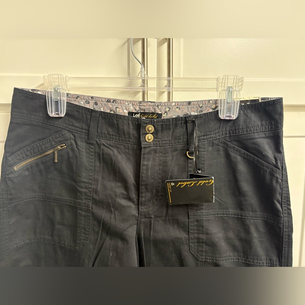 Lee Golden Label Black Cargo Type Pant Sz 16 M